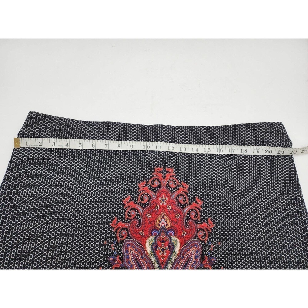 ECI New York Women's Stretchy Midi Skirt Geometric Floral 3X Summer - Picture 5 of 9